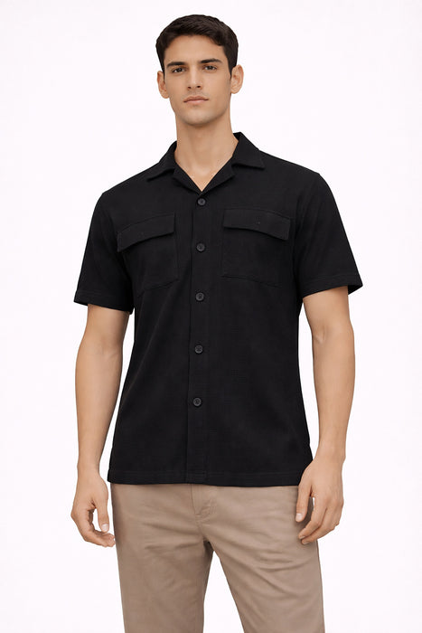 Camisa Manga Corta Summer Negro