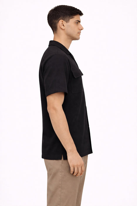 Camisa Manga Corta Summer Negro