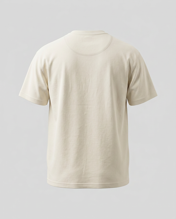 Camiseta Oversize Heavyweight Natural - 100% Algodón