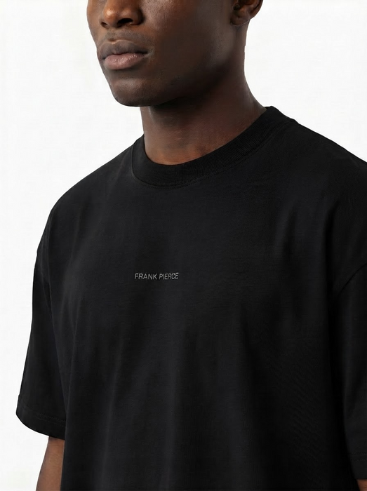 Camiseta Oversize Heavyweight Negro - 100% Algodón