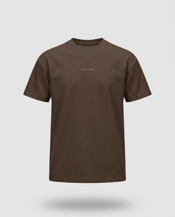 Camiseta Oversize Heavyweight Cafe - 100% Algodón