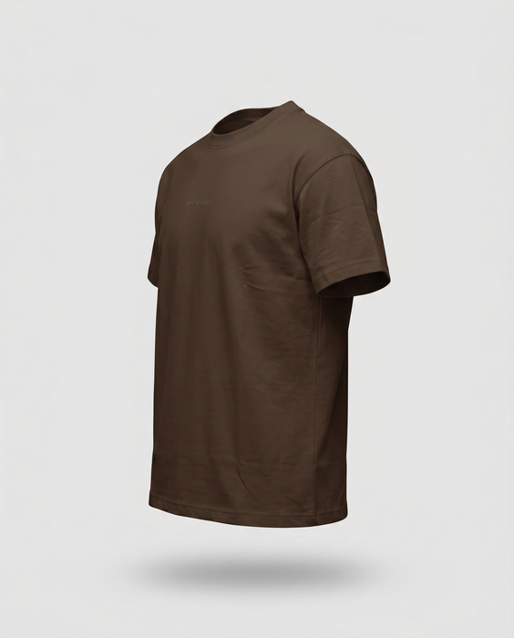 Camiseta Oversize Heavyweight Cafe - 100% Algodón