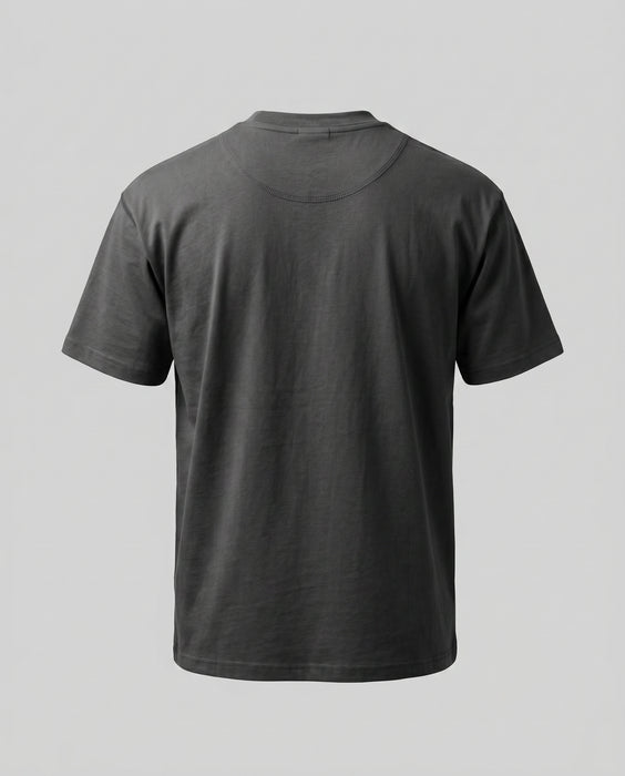 Camiseta Oversize Heavyweight gris oscuro - 100% Algodón