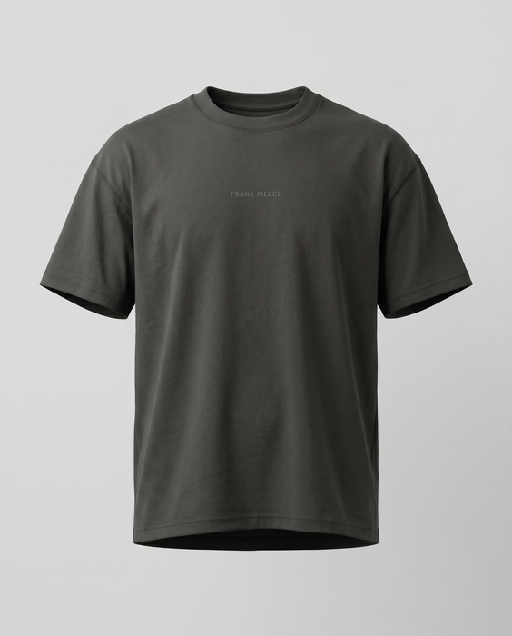 Camiseta Oversize Heavyweight gris oscuro - 100% Algodón