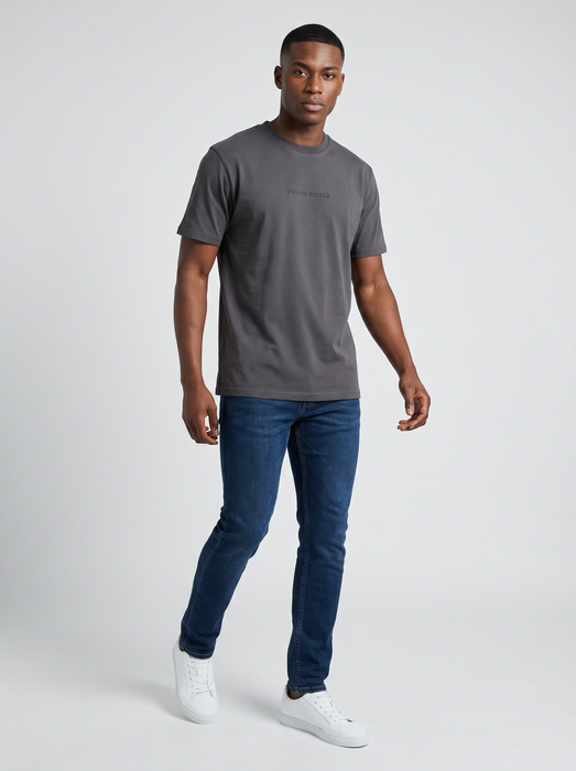 Camiseta Oversize Heavyweight gris oscuro - 100% Algodón