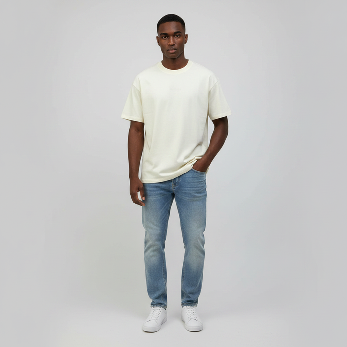 Camiseta Oversize Heavyweight Natural - 100% Algodón