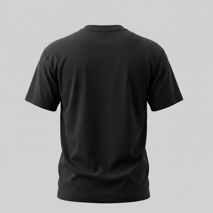 Camiseta Oversize Heavyweight Negro - 100% Algodón