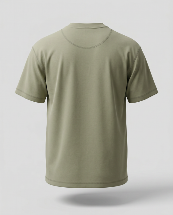 Camiseta Oversize Heavyweight Verde - 100% Algodón