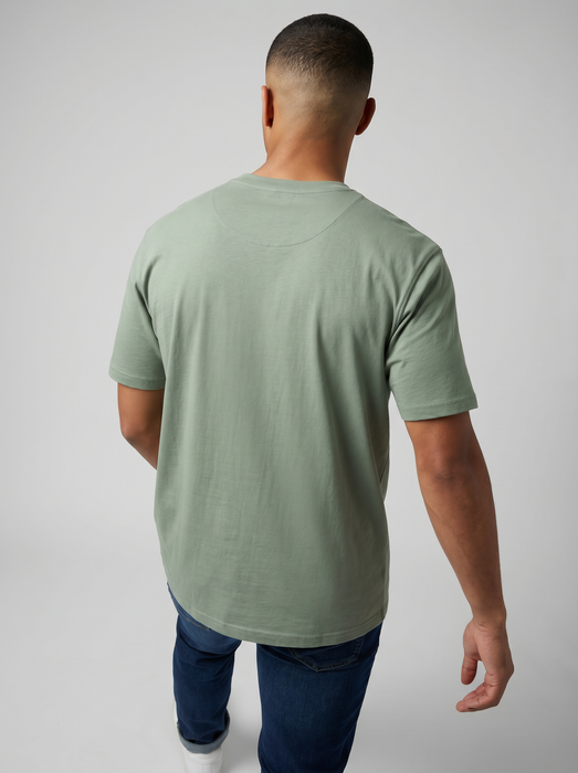 Camiseta Oversize Heavyweight Verde - 100% Algodón