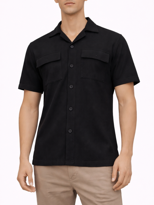 Camisa Manga Corta Summer Negro