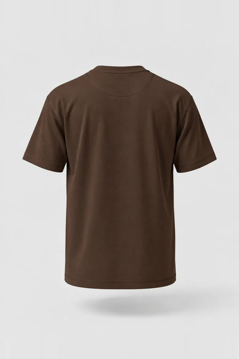 Camiseta Oversize Heavyweight Cafe - 100% Algodón
