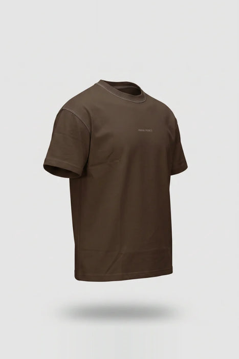 Camiseta Oversize Heavyweight Cafe - 100% Algodón