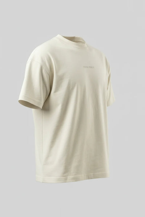 Camiseta Oversize Heavyweight Natural - 100% Algodón