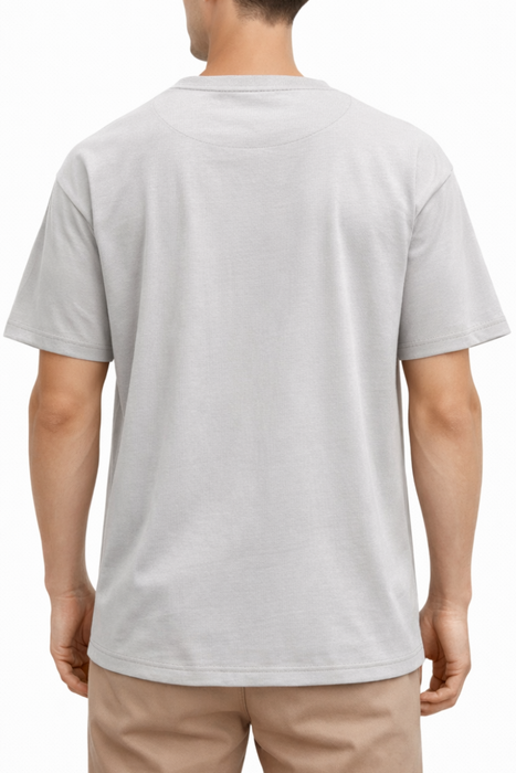 Camiseta Oversize Gris Claro