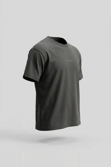 Camiseta Oversize Heavyweight gris oscuro - 100% Algodón