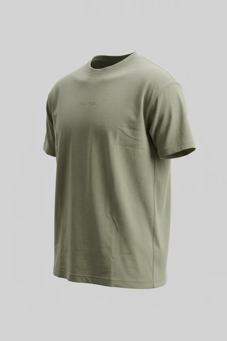 Camiseta Oversize Heavyweight Verde - 100% Algodón