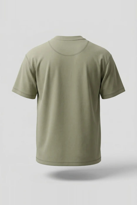 Camiseta Oversize Heavyweight Verde - 100% Algodón