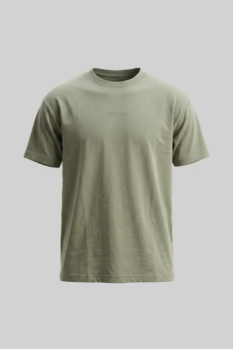 Camiseta Oversize Heavyweight Verde - 100% Algodón
