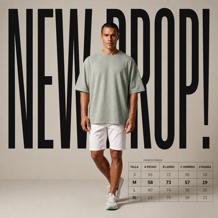 Camisetas Oversize Duo Pack/Tri Pack