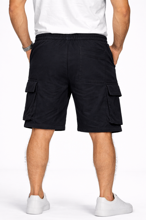 Bermuda de Algodón Cargo Negro
