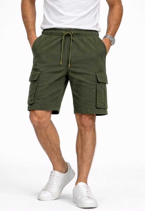 Bermuda de Algodón Cargo Verde