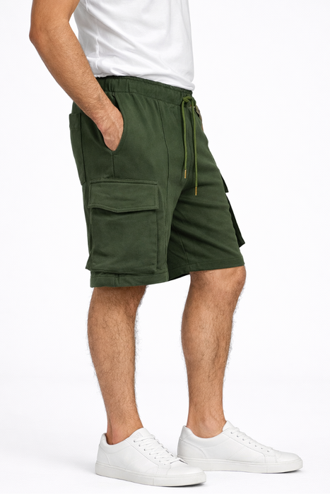 Bermuda de Algodón Cargo Verde