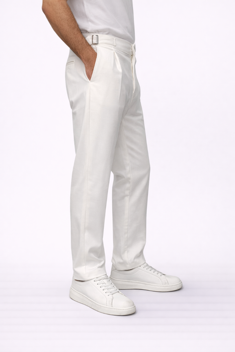 Pantalón Gurkha Blanco