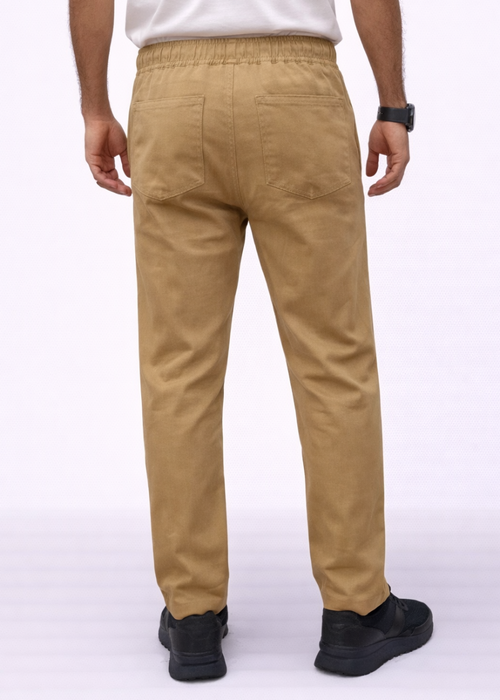 Pantalón Drill Resortado Kakhi