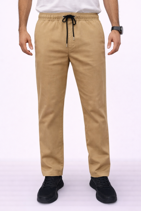 Pantalón Drill Resortado Kakhi