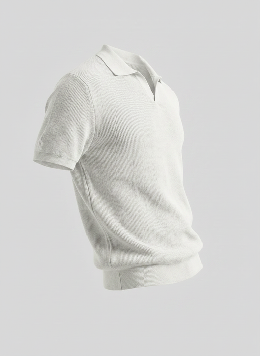 Polo tejido NEW MONEY ivory en algodon