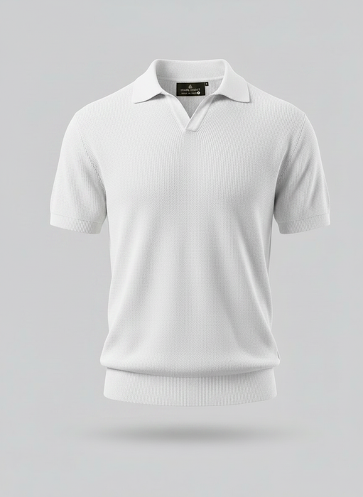 Polo tejido NEW MONEY ivory en algodon