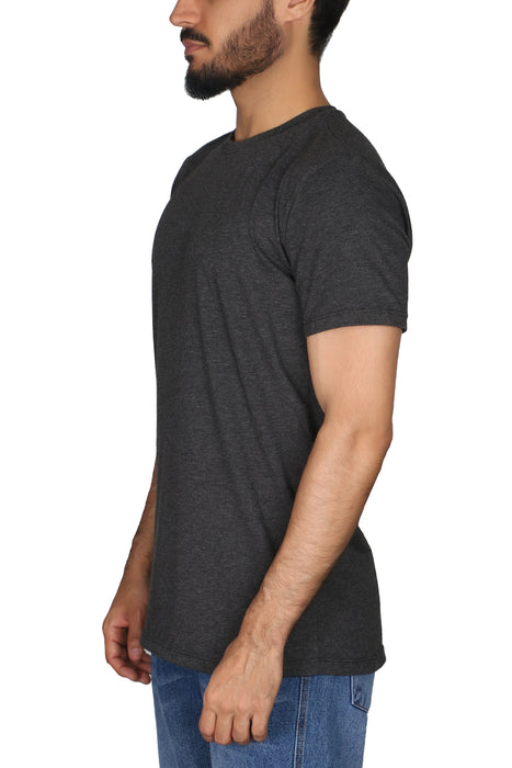 Camiseta Basica Slim Gris Jaspe